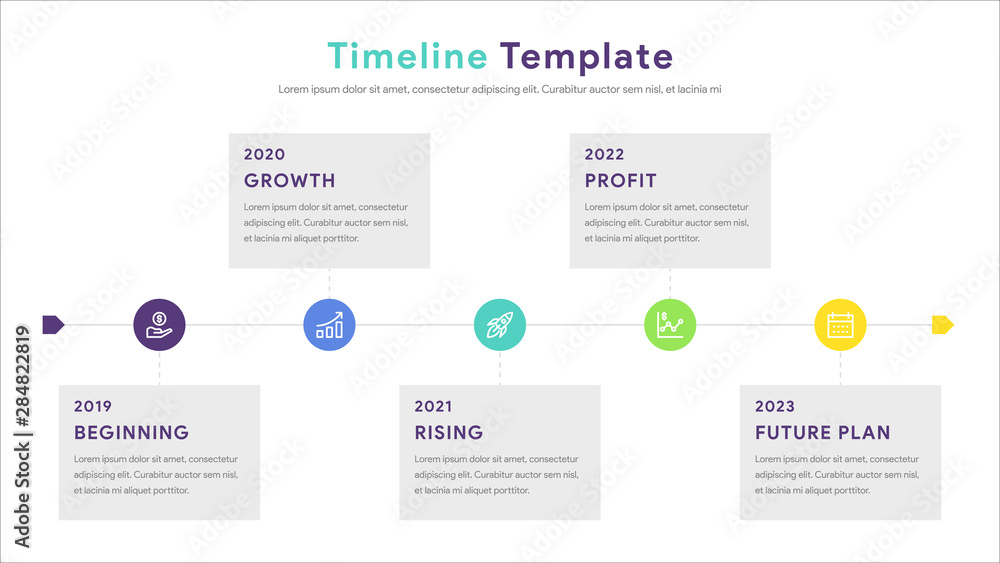 Infographic elements for content, diagram, flowchart, steps, parts, timeline, workflow, chart with five options. Vector illustration