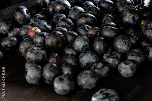 Blueberries in the black. Calgary, Alberta, Canada
