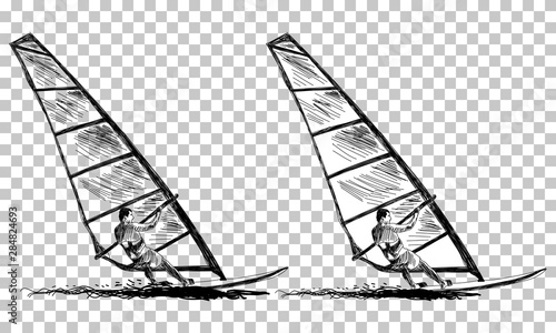 Windsurfing sketch