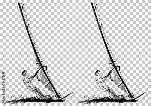 Windsurfing sketch