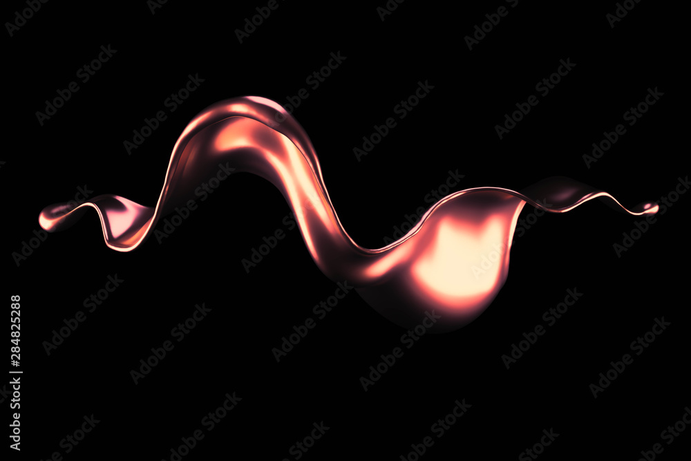 Splash of gold fluid. 3d illustration, 3d rendering. Splash of gold fluid. 3d illustration, 3d rendering.