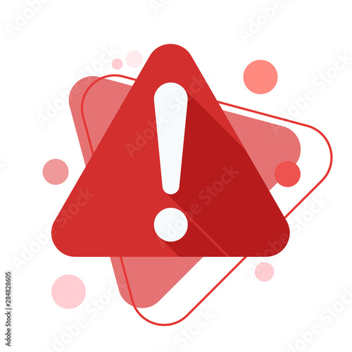 Exclamation Danger sign illustration