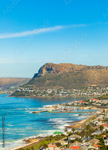 Elevated view of Kalk Bay Harbour in False Bay Cape Town South Africa Stock  Photo | Adobe Stock
