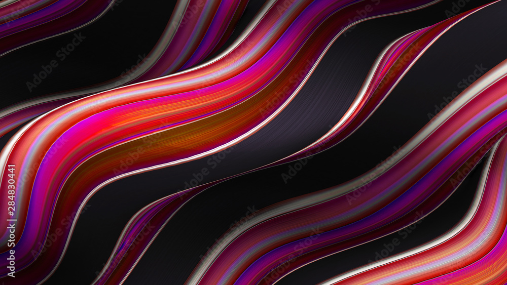 Line background. 3d illustration, 3d rendering.