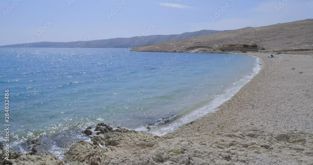 Beach Rucica on the island Pag, Croatia Beach Rucica on the island Pag, Croatia