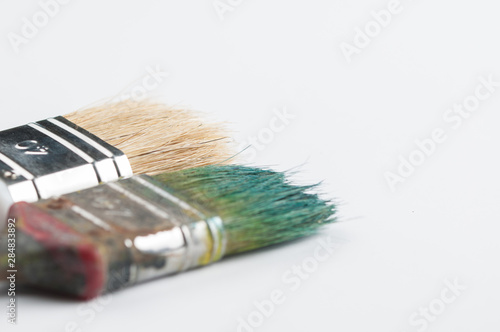 Paint brush isolated on a white background.Copy space