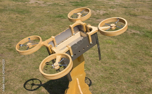 Fotografie improvised model of the quadcopter