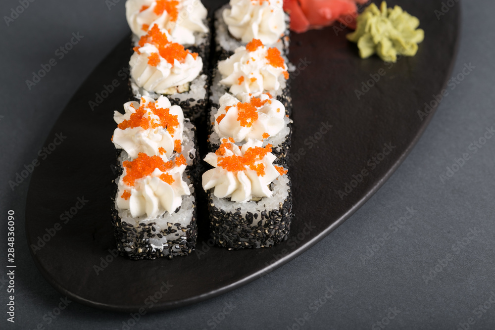 sushi on plate sushi on plate