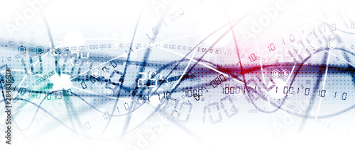 Technology data background, idea of global business solution