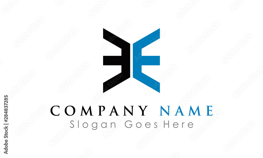 elegant 3E logo icon branding elegant 3E logo icon branding
