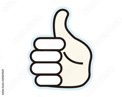 指　グッド　グッドボタン　手　アイコン　ハンドサイン