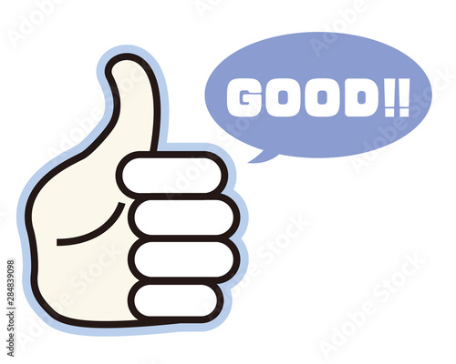 指 グッド グッドボタン 手 アイコン ハンドサイン Stock Vector Adobe Stock
