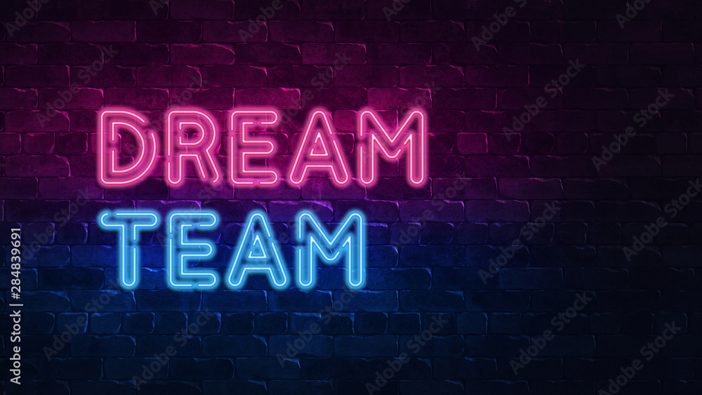 Modern 3d design template with black neon signboard dream time on blue background for decoration design. Holiday background. Background decoration. 3d illustration. Vintage style banner. Modern 3d design template with black neon signboard dream time on blue background for decoration design. Holiday background. Background decoration. 3d illustration. Vintage style banner.