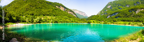 Lake Tenno in South Tyrol in Italy near Lake Garda