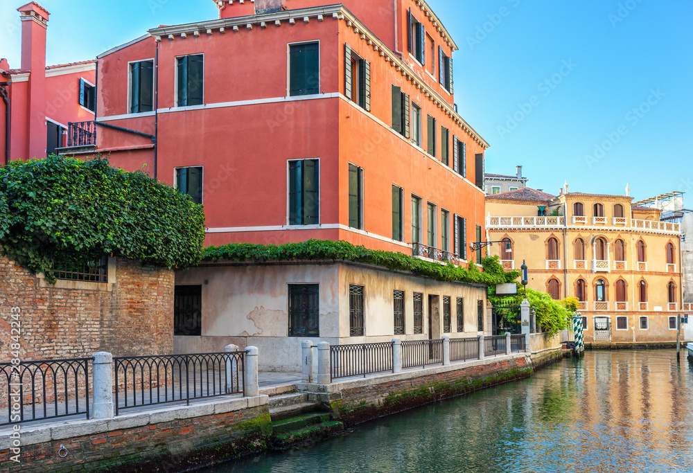 Old building house of Venice, Italy. European architecture.