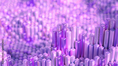 Technology geometry abstraction background. 3d illustration  3d rendering.