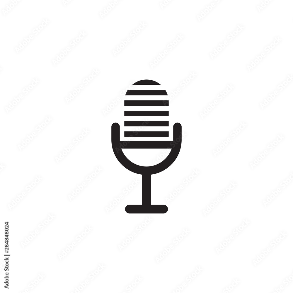 Mic logo design vector template Mic logo design vector template