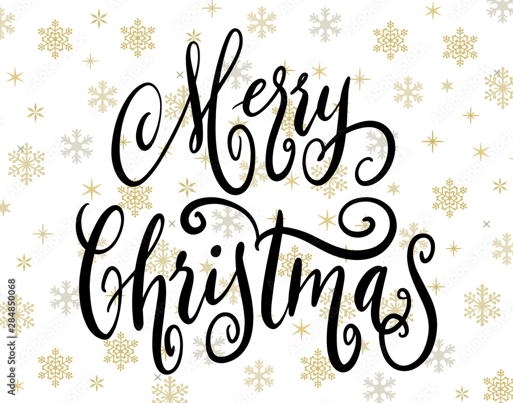 Handwritten Christmas greetings, modern calligraphy lettering Handwritten Christmas greetings, modern calligraphy lettering