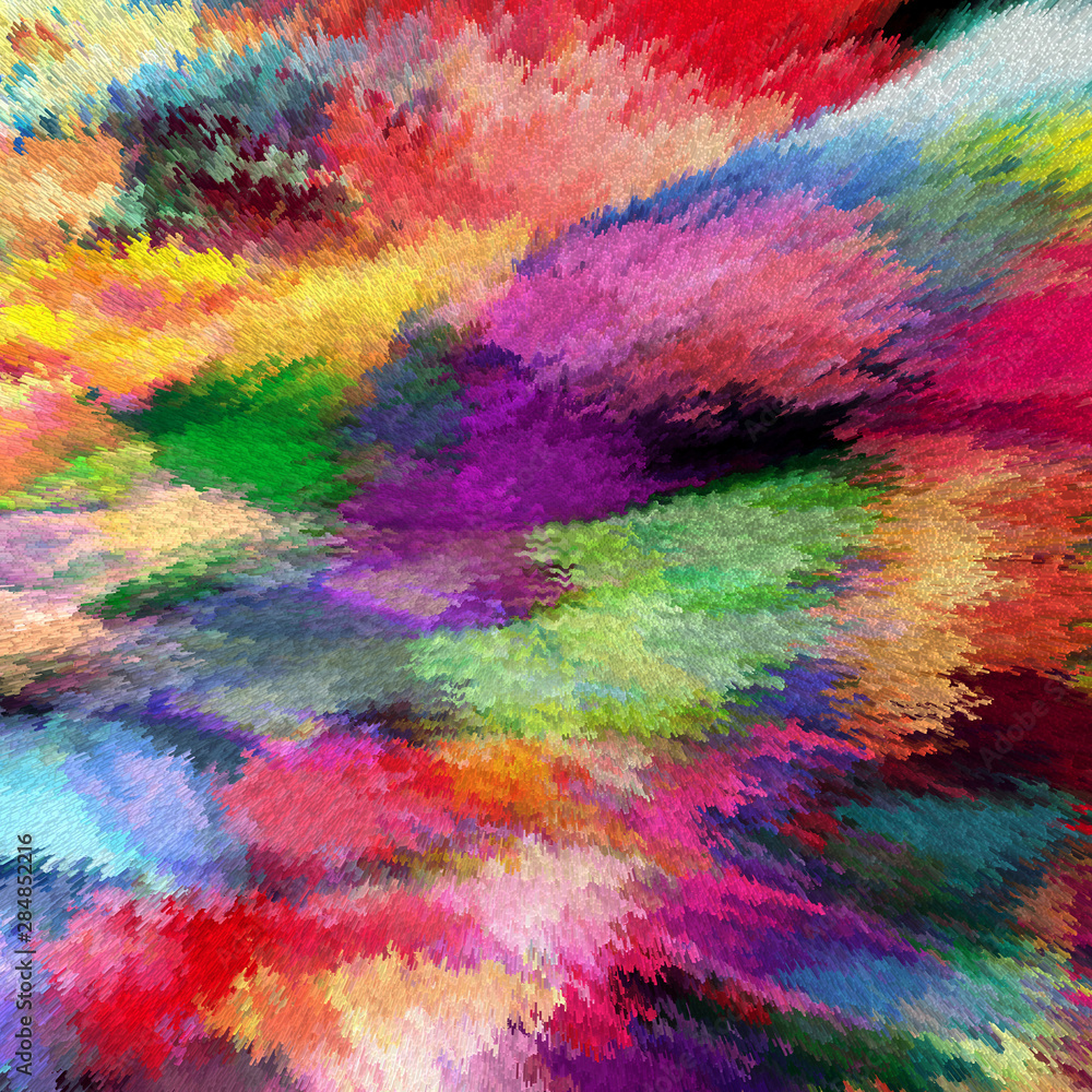 Rainbow grunge stained blurred dynamic abstract background