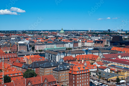 Top view of the central area in Copenhagen.