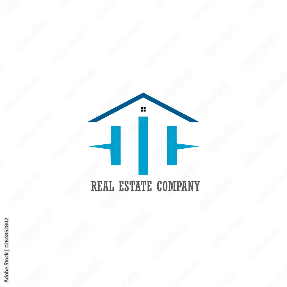 Real estate logo. H initial Real estate logo. H initial