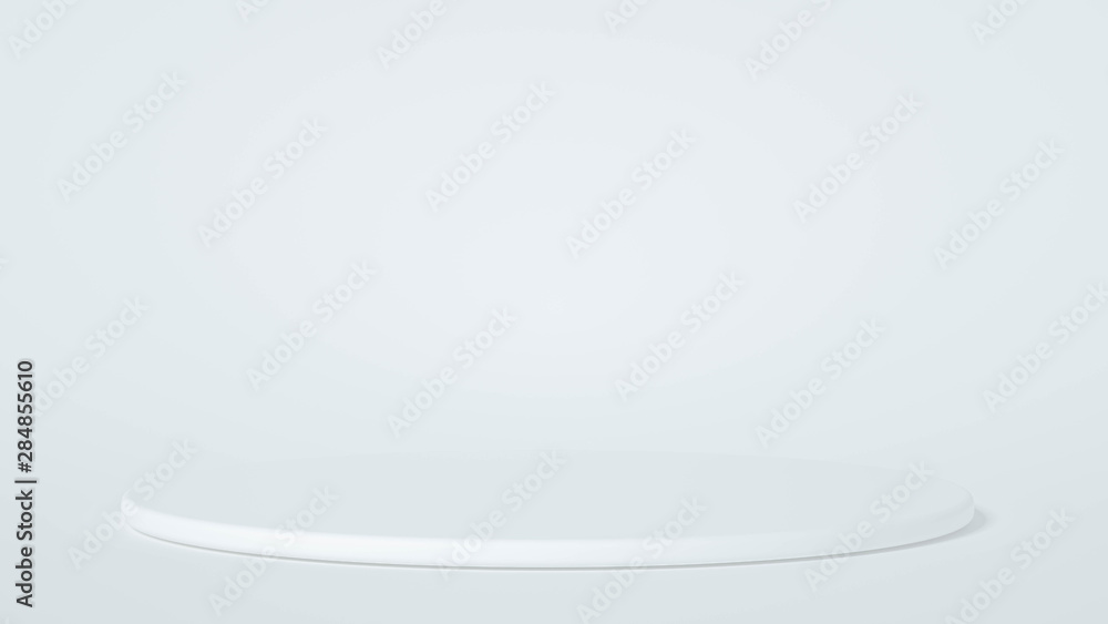 Obraz premium Minimalism abstract background, pedestal. 3d illustration, 3d rendering.