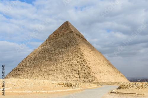 The great pyramid of Khafre in Giza plateau. Cairo  Egypt