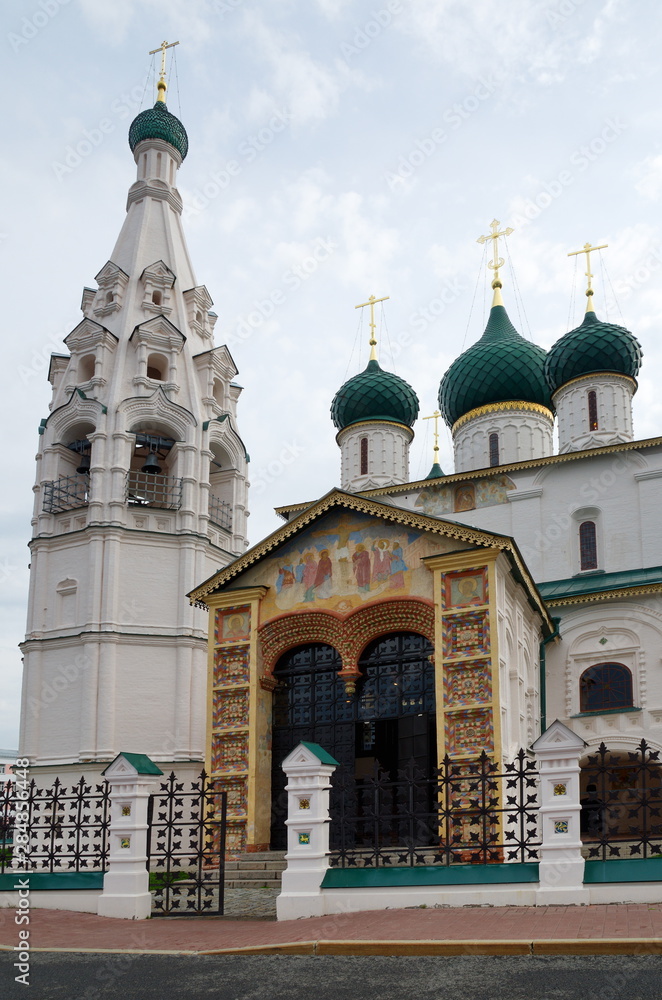 The Church of Elijah the Prophet in Yaroslavl. Golden Ring of Russia The Church of Elijah the Prophet in Yaroslavl. Golden Ring of Russia