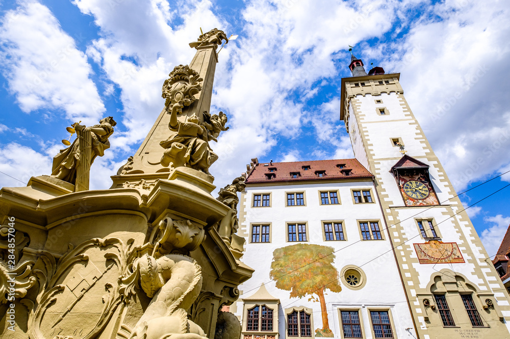 Fototapeta premium old town of wurzburg in germany