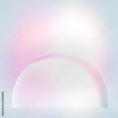 Minimalism abstract background, pedestal. 3d illustration, 3d rendering.