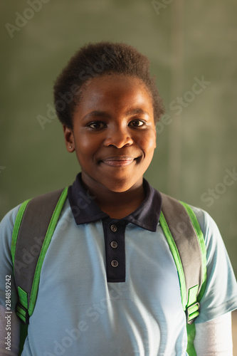 Portrait of a smiling elementary school girl