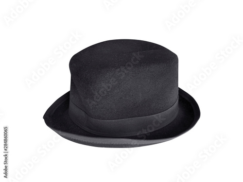black hat isolated white background