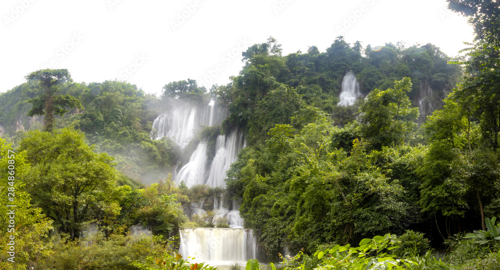 Teelosu waterfall is biggest waterfall in Thailand at umphang province, Tak, Thailand.