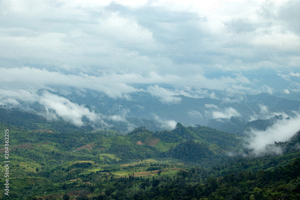 Top view on the mountain. doi ma muang sam muen, umphang, Tak, Thailand.1 Top view on the mountain. doi ma muang sam muen, umphang, Tak, Thailand.1