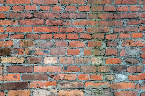 Background image. Photo of old vintage brick wall