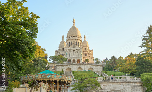 фотография Famous basilica Sacre-Coeur at Montmartre in Paris