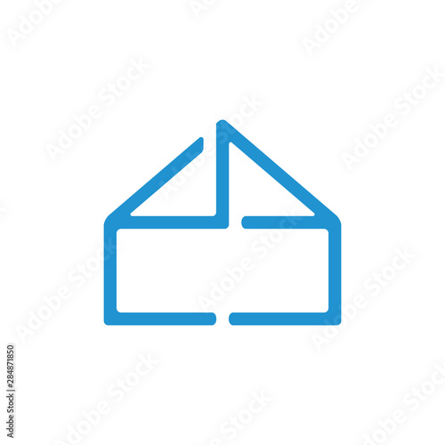 homy shape simple decoration vector