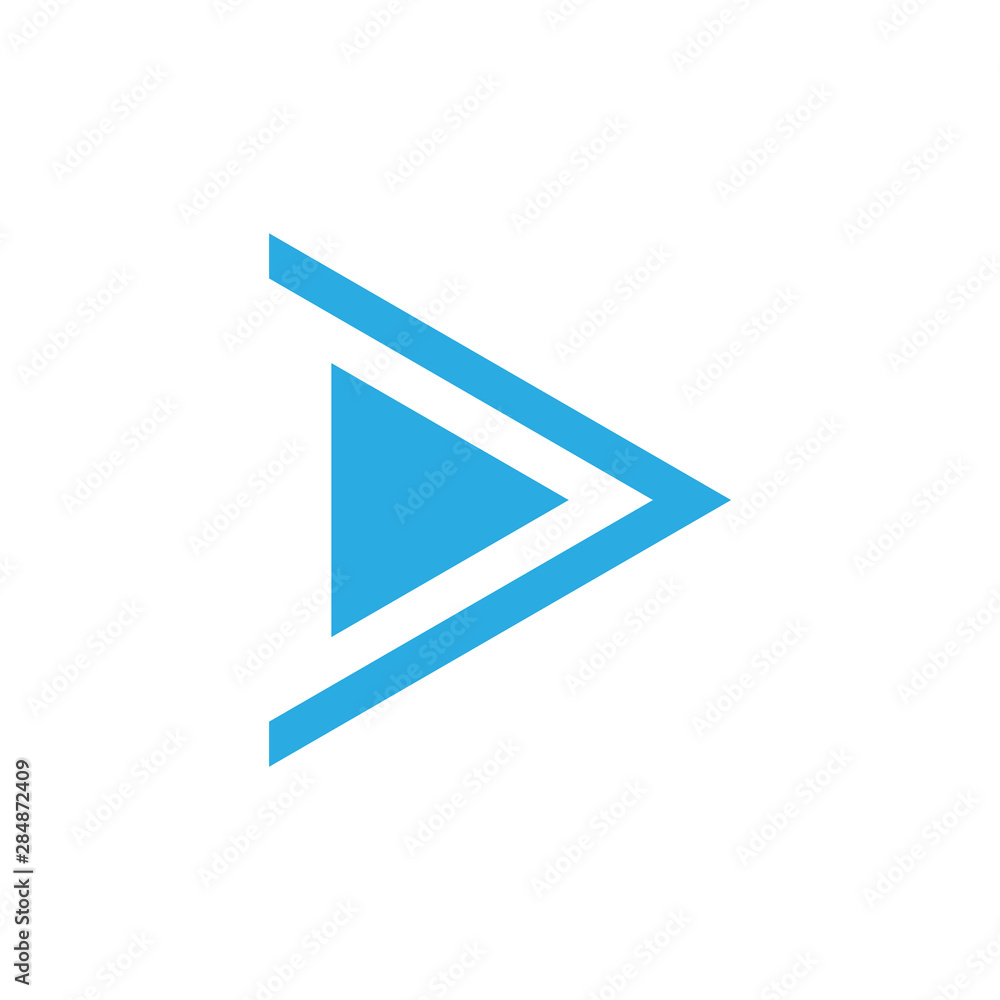 letter d triangle arrow simple geometric logo vector letter d triangle arrow simple geometric logo vector