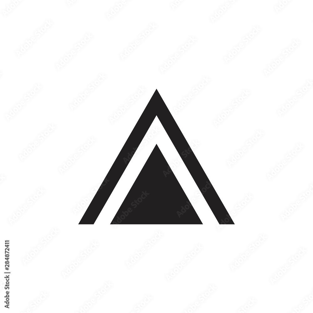 triangle arrow simple geometric logo vector triangle arrow simple geometric logo vector