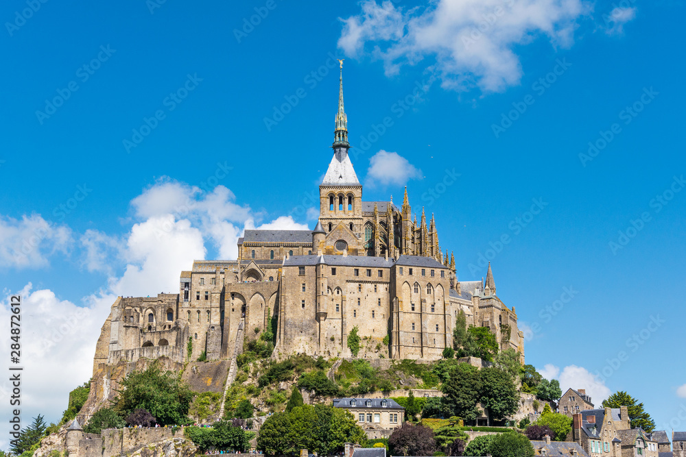 Mont Saint Michel Abbey. Normandy, France
