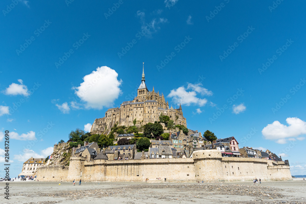 Mont Saint Michel Abbey. Normandy, France