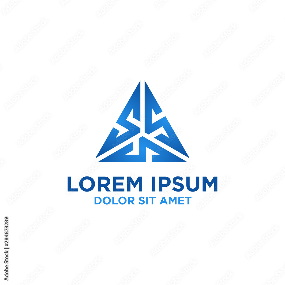 Triangle Combination Logo Design Vectors Modern For Technology Triangle Combination Logo Design Vectors Modern For Technology