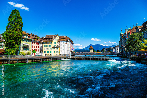 Lucerne - panorama view of city