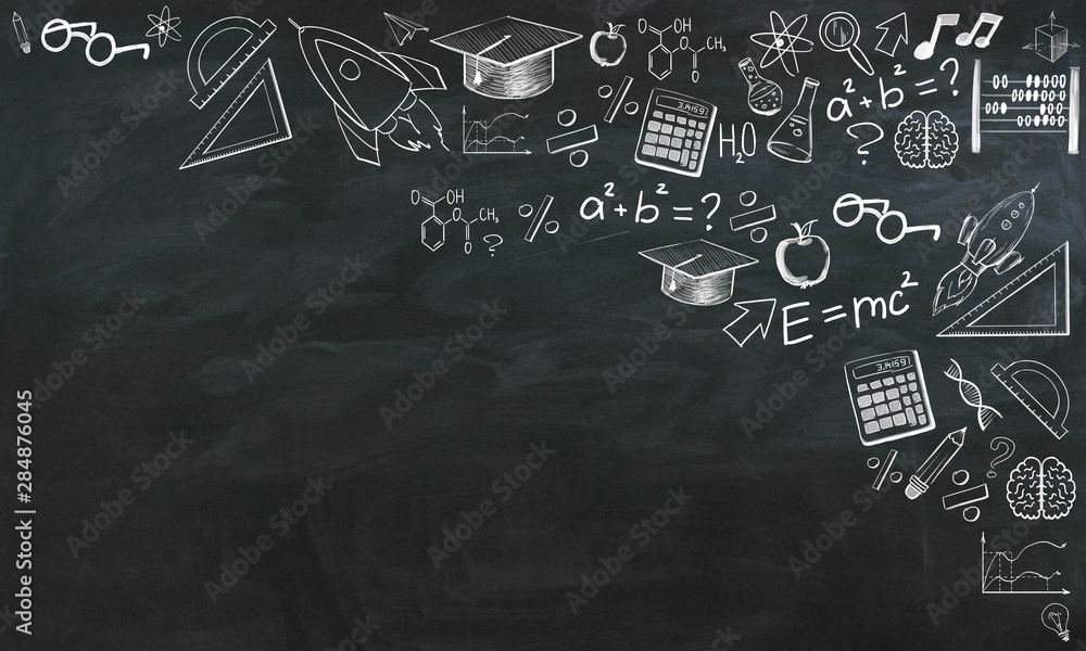 Fototapeta premium Contemporary education sketch