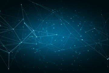 Bright digital polygons background