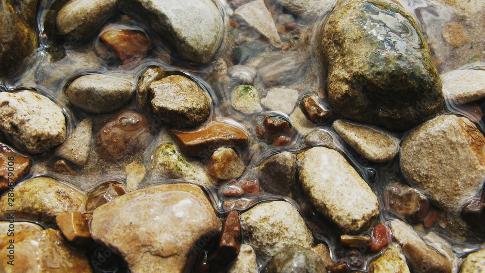 stones on the river coast