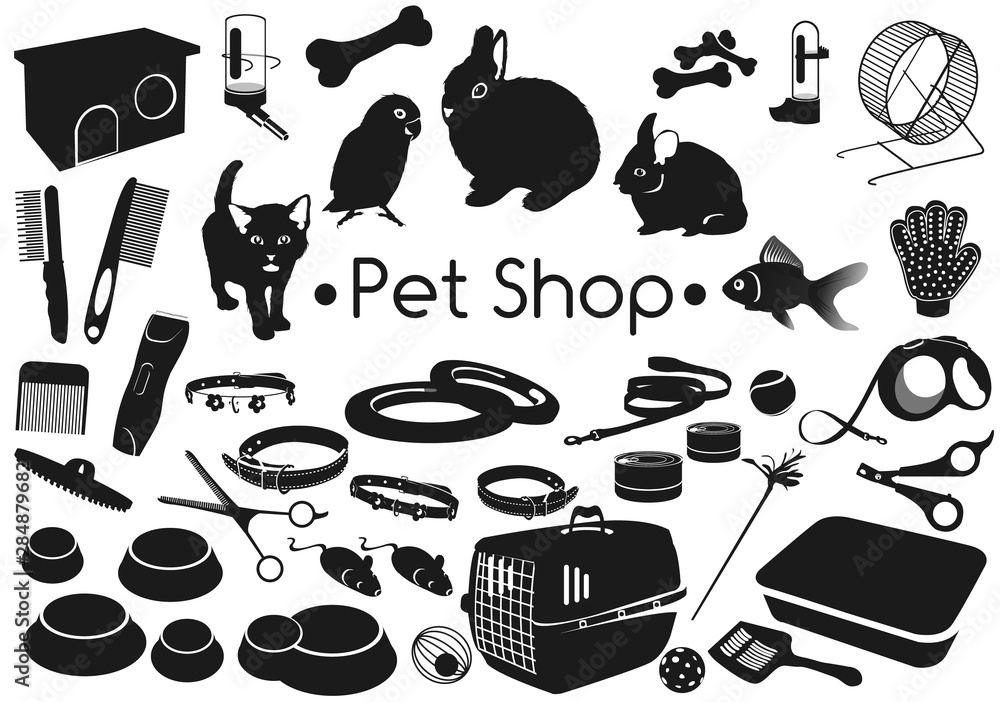 beautiful silhouettes pet shop 