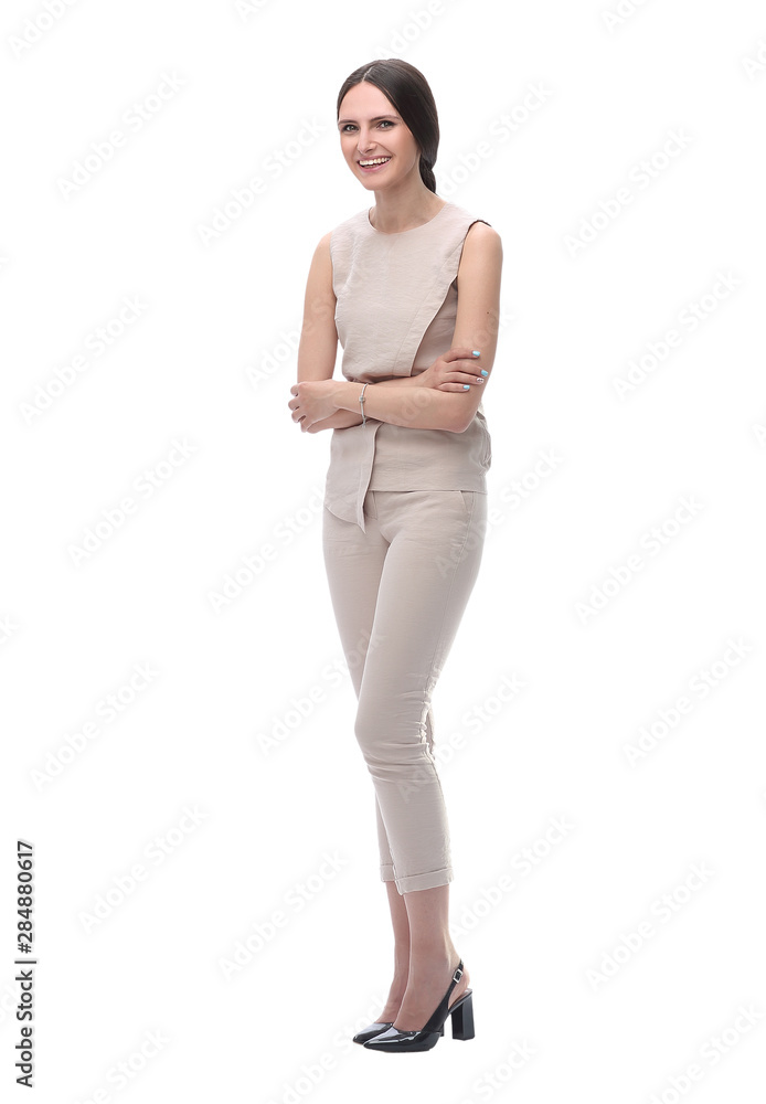 cute fashionable young woman. isolated on white cute fashionable young woman. isolated on white