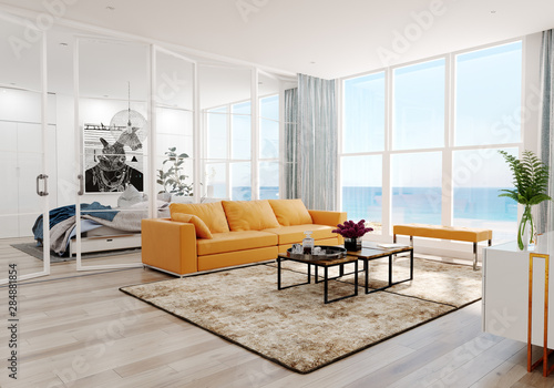 Modern living room interior.
