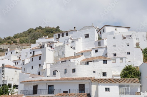 Whitewashed houses in Casares, Andalusia, Spain © monysasi